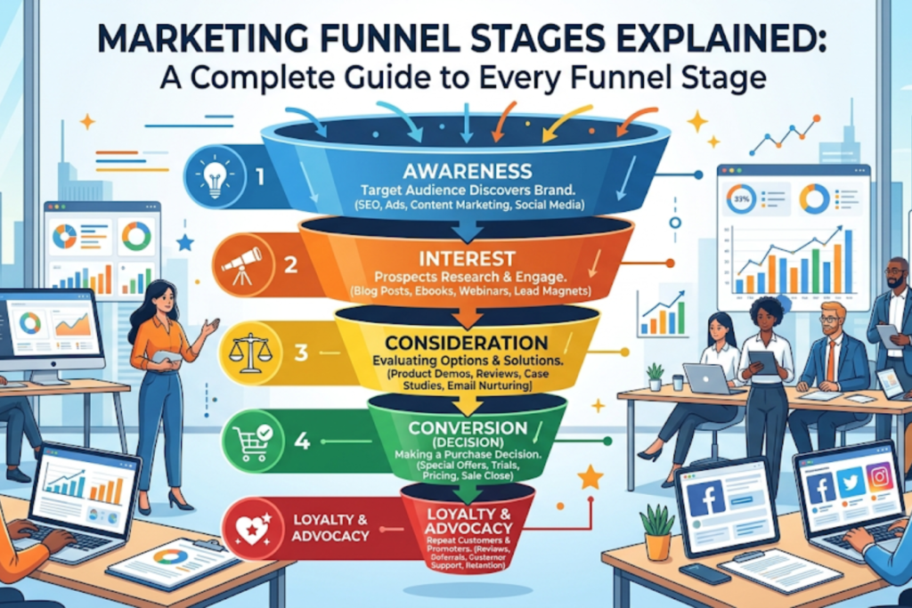 Marketing Funnel stages