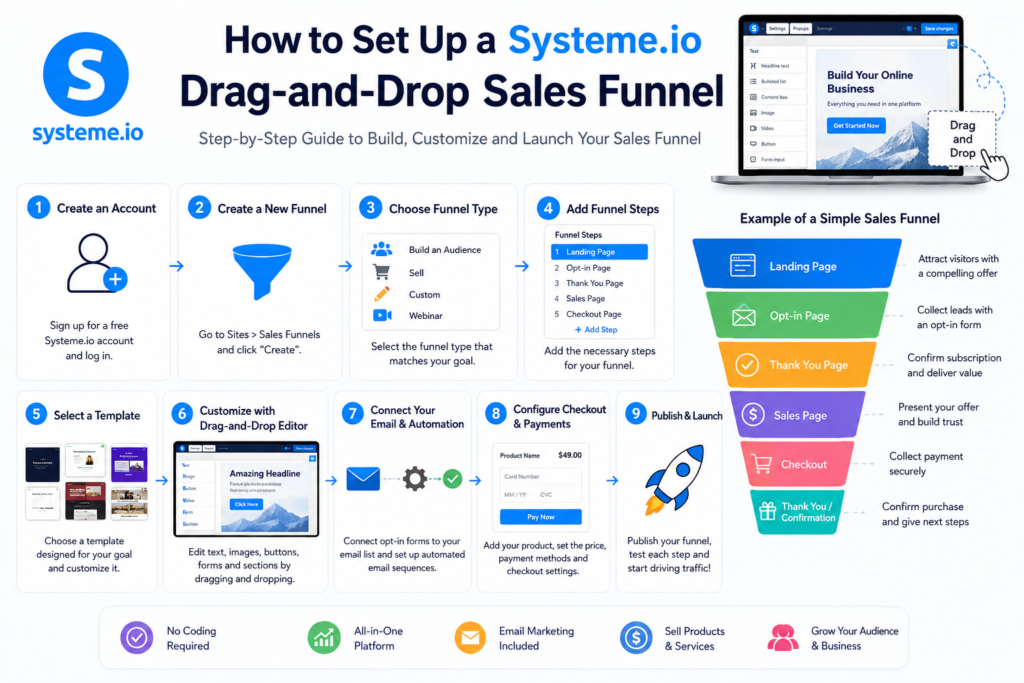 Sales funnel set up