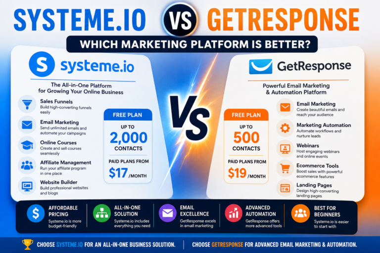 Systeme.io vs GetResponse